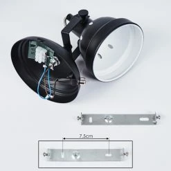 Hofstein Tita Wandleuchte Chrom, Schwarz, 1-flammig -Wandleuchten Verkaufsgeschäft tita wandleuchte h3017524 4