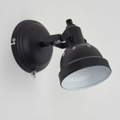 Hofstein Tita Wandleuchte Chrom, Schwarz, 1-flammig -Wandleuchten Verkaufsgeschäft tita wandleuchte h3017524 7