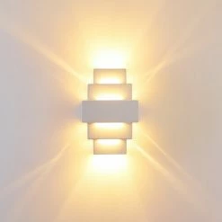 Hofstein Tokio Wandleuchte Weiß, 1-flammig -Wandleuchten Verkaufsgeschäft tokio wandleuchte h21 10