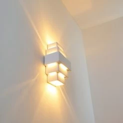 Hofstein Tokio Wandleuchte Weiß, 1-flammig -Wandleuchten Verkaufsgeschäft tokio wandleuchte h21 12