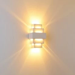 Hofstein Tokio Wandleuchte Weiß, 1-flammig -Wandleuchten Verkaufsgeschäft tokio wandleuchte h21 4