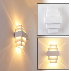 Hofstein Tokio Wandleuchte Weiß, 1-flammig -Wandleuchten Verkaufsgeschäft tokio wandleuchte h21 5