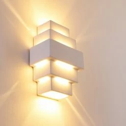 Hofstein Tokio Wandleuchte Weiß, 1-flammig -Wandleuchten Verkaufsgeschäft tokio wandleuchte h21 8