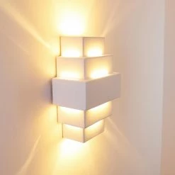 Hofstein Tokio Wandleuchte Weiß, 1-flammig -Wandleuchten Verkaufsgeschäft tokio wandleuchte h21 9