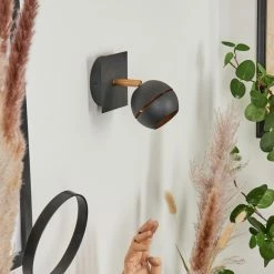 Hofstein Tome Wandleuchte LED Messing, Schwarz, 1-flammig -Wandleuchten Verkaufsgeschäft tome wandleuchte h3609798 10