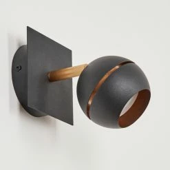 Hofstein Tome Wandleuchte LED Messing, Schwarz, 1-flammig -Wandleuchten Verkaufsgeschäft tome wandleuchte h3609798 7