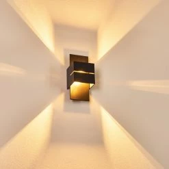 Hofstein Tora Wandleuchte Schwarz, 1-flammig -Wandleuchten Verkaufsgeschäft tora wandleuchte h3013243 do4 11