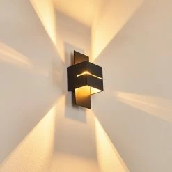 Hofstein Tora Wandleuchte Schwarz, 1-flammig -Wandleuchten Verkaufsgeschäft tora wandleuchte h3013243 do4 2