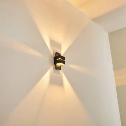 Hofstein Tora Wandleuchte Schwarz, 1-flammig -Wandleuchten Verkaufsgeschäft tora wandleuchte h3013243 do4 9