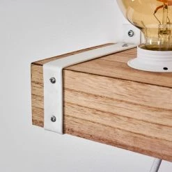 Hofstein Torrevieja Wandleuchte Weiß, Holz hell, 1-flammig -Wandleuchten Verkaufsgeschäft torrevieja wandleuchte h3369142 10