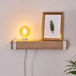 Hofstein Torrevieja Wandleuchte Weiß, Holz hell, 1-flammig -Wandleuchten Verkaufsgeschäft torrevieja wandleuchte h3369142 11