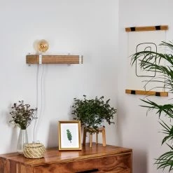 Hofstein Torrevieja Wandleuchte Weiß, Holz hell, 1-flammig -Wandleuchten Verkaufsgeschäft torrevieja wandleuchte h3369142 12