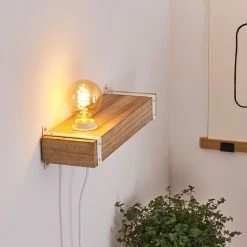 Hofstein Torrevieja Wandleuchte Weiß, Holz hell, 1-flammig -Wandleuchten Verkaufsgeschäft torrevieja wandleuchte h3369142 14