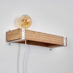 Hofstein Torrevieja Wandleuchte Weiß, Holz hell, 1-flammig -Wandleuchten Verkaufsgeschäft torrevieja wandleuchte h3369142 15