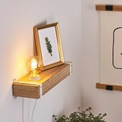 Hofstein Torrevieja Wandleuchte Weiß, Holz hell, 1-flammig -Wandleuchten Verkaufsgeschäft torrevieja wandleuchte h3369142 3