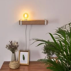 Hofstein Torrevieja Wandleuchte Weiß, Holz hell, 1-flammig -Wandleuchten Verkaufsgeschäft torrevieja wandleuchte h3369142 7