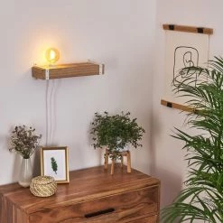 Hofstein Torrevieja Wandleuchte Weiß, Holz hell, 1-flammig -Wandleuchten Verkaufsgeschäft torrevieja wandleuchte h3369142 9