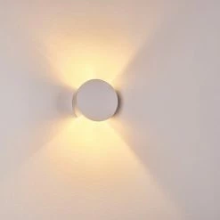 Hofstein Tortel Wandleuchte Weiß, 1-flammig -Wandleuchten Verkaufsgeschäft tortel wandleuchte h3266359 do4 18