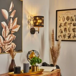 Hofstein Trasancos Wandleuchte Schwarz, 1-flammig 22 Hofstein Trasancos Wandleuchte Schwarz, 1-flammig -Wandleuchten Verkaufsgeschäft trasancos wandleuchte h3567517 10