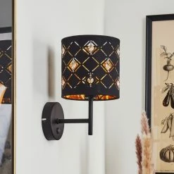 Hofstein Trasancos Wandleuchte Schwarz, 1-flammig 23 Hofstein Trasancos Wandleuchte Schwarz, 1-flammig -Wandleuchten Verkaufsgeschäft trasancos wandleuchte h3567517 11