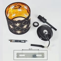 Hofstein Trasancos Wandleuchte Schwarz, 1-flammig 16 Hofstein Trasancos Wandleuchte Schwarz, 1-flammig -Wandleuchten Verkaufsgeschäft trasancos wandleuchte h3567517 4