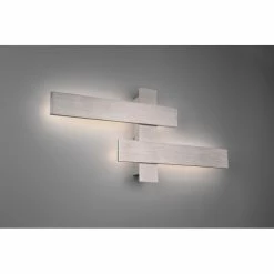 Trio Leuchten Belfast Wandleuchte LED Nickel-Matt, 2-flammig
