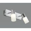 Trio Leuchten CLAPTON Wandleuchte LED Chrom, Aluminium, Edelstahl, 2-flammig