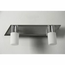 Trio Leuchten CLAPTON Wandleuchte LED Chrom, Aluminium, Edelstahl, 2-flammig -Wandleuchten Verkaufsgeschäft trio leuchten clapton wandleuchte 821470205 do1 3