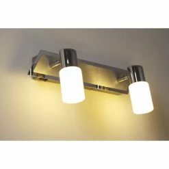 Trio Leuchten CLAPTON Wandleuchte LED Chrom, Aluminium, Edelstahl, 2-flammig -Wandleuchten Verkaufsgeschäft trio leuchten clapton wandleuchte 821470205 do1 5