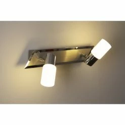 Trio Leuchten CLAPTON Wandleuchte LED Chrom, Aluminium, Edelstahl, 2-flammig -Wandleuchten Verkaufsgeschäft trio leuchten clapton wandleuchte 821470205 do1 6