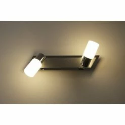 Trio Leuchten CLAPTON Wandleuchte LED Chrom, Aluminium, Edelstahl, 2-flammig -Wandleuchten Verkaufsgeschäft trio leuchten clapton wandleuchte 821470205 do1 7