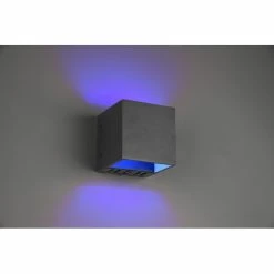 Trio Leuchten Figo Wandleuchte LED Schwarz, 1-flammig, Fernbedienung, Farbwechsler -Wandleuchten Verkaufsgeschäft trio leuchten figo wandleuchte 253310132 3