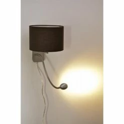 Trio Leuchten HOTEL Wandleuchte LED Nickel-Matt, Chrom, 1-flammig -Wandleuchten Verkaufsgeschäft trio leuchten hotel wandleuchte 271170214 do1 10