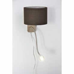 Trio Leuchten HOTEL Wandleuchte LED Nickel-Matt, Chrom, 1-flammig -Wandleuchten Verkaufsgeschäft trio leuchten hotel wandleuchte 271170214 do1 7