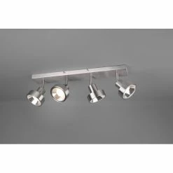 Trio Leuchten Leon Strahler LED Nickel-Matt, 4-flammig