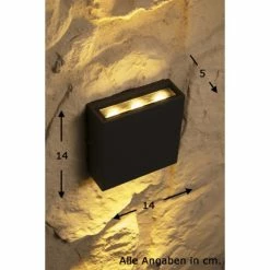 Trio Leuchten THAMES Wandleuchte LED Schwarz, 2-flammig -Wandleuchten Verkaufsgeschäft trio leuchten thames wandleuchte 229360242 2