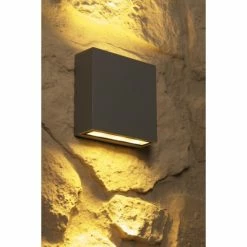 Trio Leuchten THAMES Wandleuchte LED Grau, 2-flammig