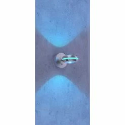 Trio Leuchten VISTA Wandleuchte LED Nickel-Matt, 2-flammig, Fernbedienung, Farbwechsler -Wandleuchten Verkaufsgeschäft trio leuchten vista wandleuchte 255410207 6