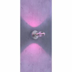 Trio Leuchten VISTA Wandleuchte LED Nickel-Matt, 2-flammig, Fernbedienung, Farbwechsler -Wandleuchten Verkaufsgeschäft trio leuchten vista wandleuchte 255410207 7