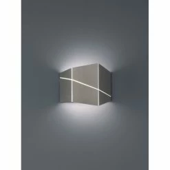 Trio Leuchten ZORRO Wandleuchte LED Nickel-Matt, 1-flammig