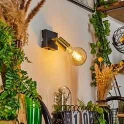 Hofstein Tulla Wandleuchte Schwarz, 1-flammig -Wandleuchten Verkaufsgeschäft tulla wandleuchte h3382431 11