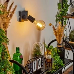 Hofstein Tulla Wandleuchte Schwarz, 1-flammig 18 Hofstein Tulla Wandleuchte Schwarz, 1-flammig -Wandleuchten Verkaufsgeschäft tulla wandleuchte h3382455 6