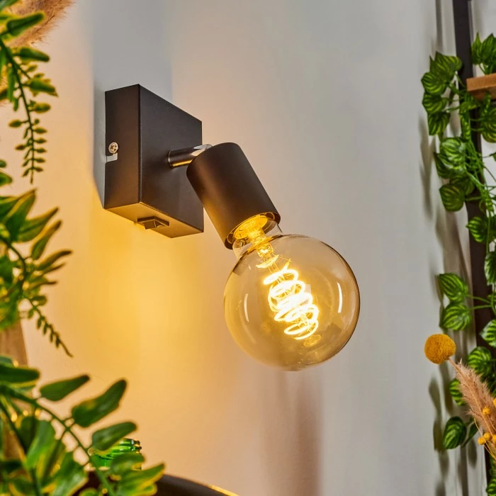 Hofstein Tulla Wandleuchte Schwarz, 1-flammig 10 Hofstein Tulla Wandleuchte Schwarz, 1-flammig – Bild 10