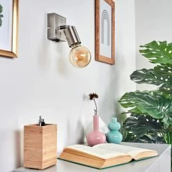 Hofstein Tulla Wandleuchte Nickel-Matt, 1-flammig -Wandleuchten Verkaufsgeschäft tulla wandleuchte h3406700 9