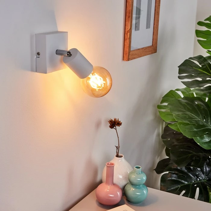 Hofstein Tulla Wandleuchte Weiß, 1-flammig 11 Hofstein Tulla Wandleuchte Weiß, 1-flammig – Bild 11