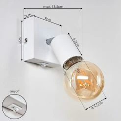 Hofstein Tulla Wandleuchte Weiß, 1-flammig 15 Hofstein Tulla Wandleuchte Weiß, 1-flammig -Wandleuchten Verkaufsgeschäft tulla wandleuchte h3406748 3