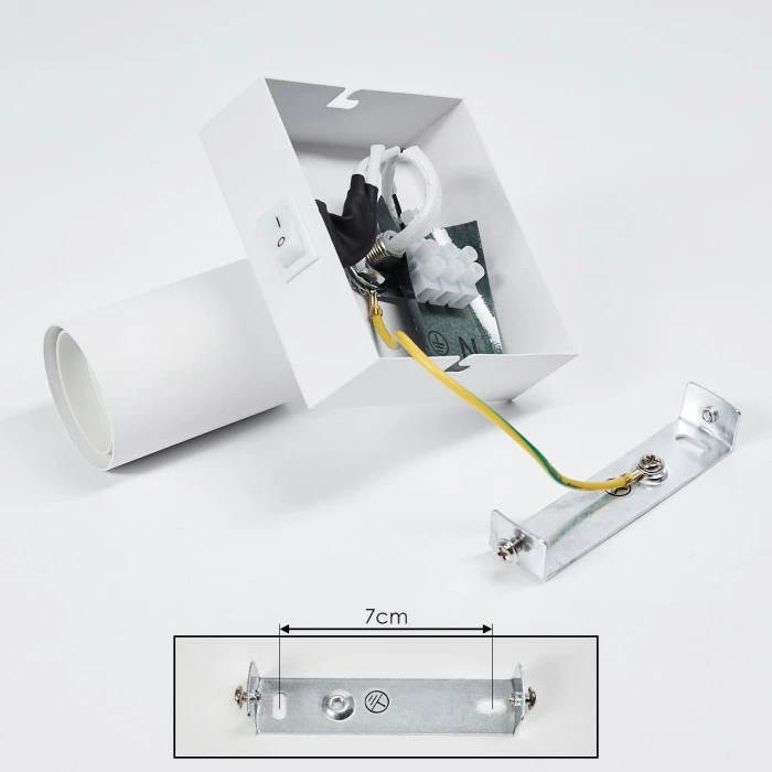 Hofstein Tulla Wandleuchte Weiß, 1-flammig 5 Hofstein Tulla Wandleuchte Weiß, 1-flammig – Bild 5