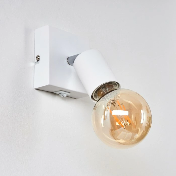 Hofstein Tulla Wandleuchte Weiß, 1-flammig 8 Hofstein Tulla Wandleuchte Weiß, 1-flammig – Bild 8