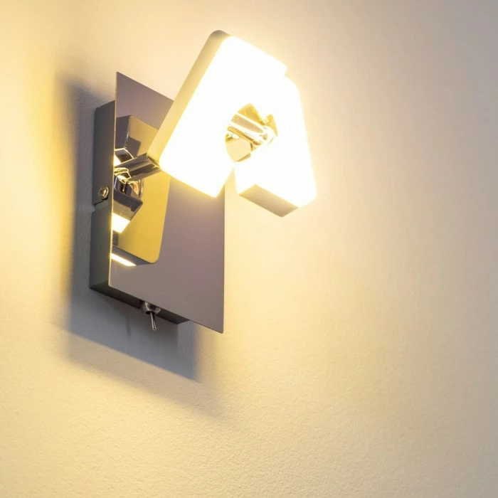 Hofstein Turin Wandspot LED Chrom, 1-flammig 1 Hofstein Turin Wandspot LED Chrom, 1-flammig