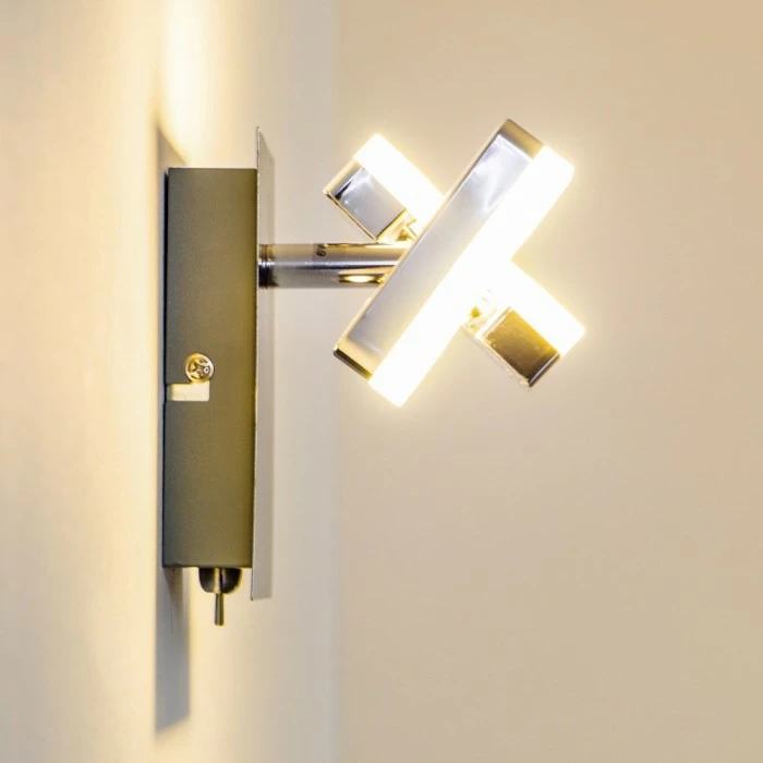 Hofstein Turin Wandspot LED Chrom, 1-flammig 3 Hofstein Turin Wandspot LED Chrom, 1-flammig – Bild 3